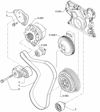 CORREA B110 B115 B90B B95 B95LR B95TC 3288757 3288746